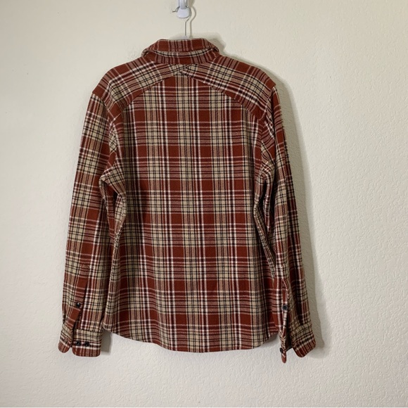 Flint and Tinder Mens Rust Plaid work shirt M - Picture 7 of 8